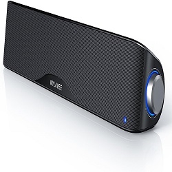 HiFi Sound Quality Computer Sound Bar, Bluetooth 5.0, and 3.5mm Aux-in music Speakers